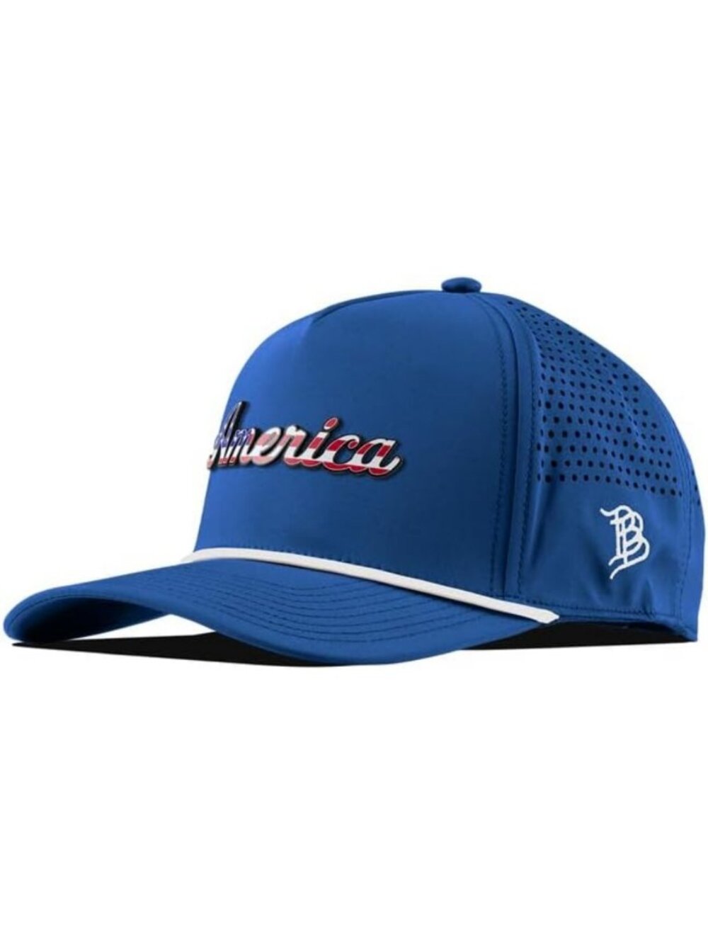 Stylish Men's Curved 5-Panel Rope Baseball Cap, Adjustable Snapback, Leather